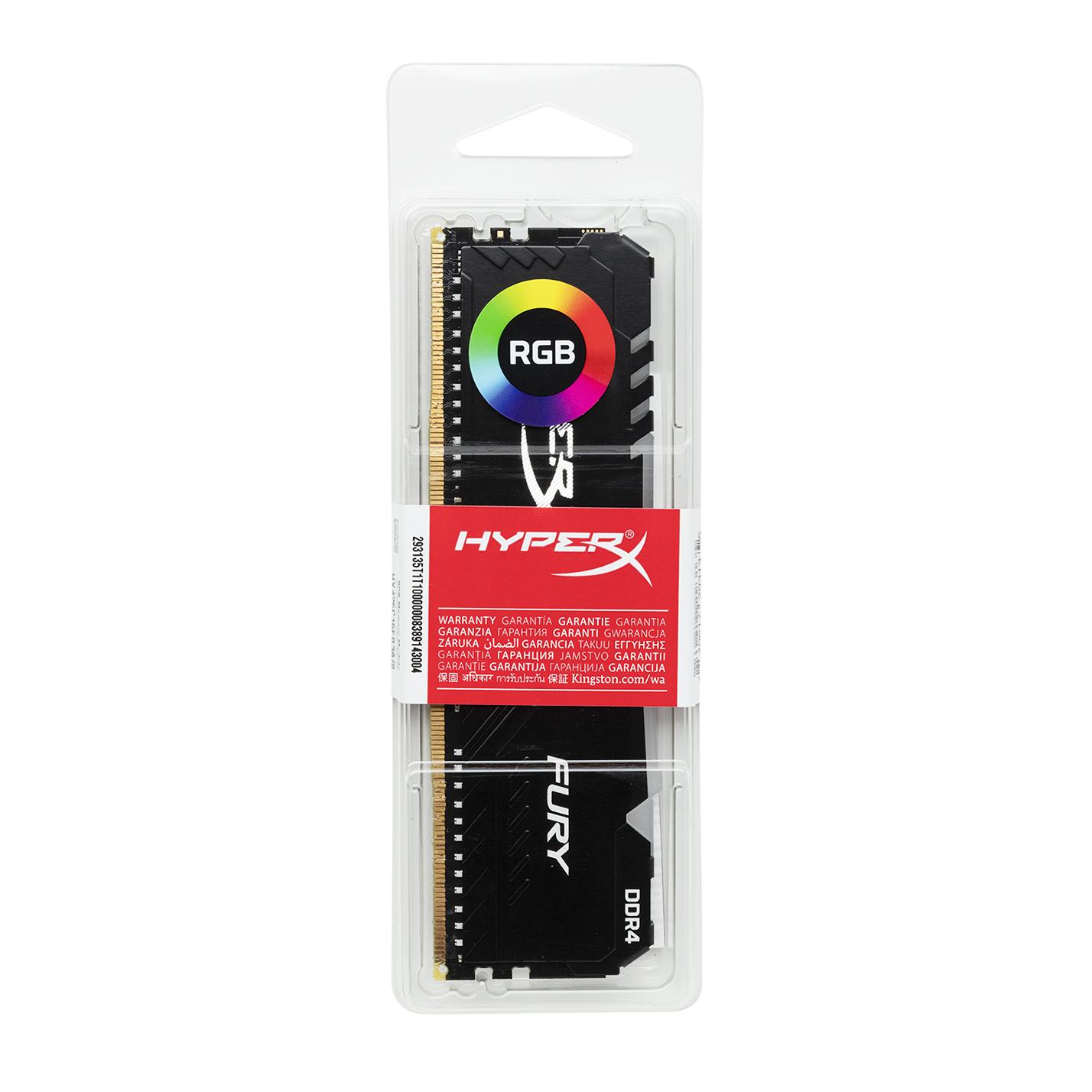 Памет Kingston HyperX Fury RGB 8GB DDR4 2666Mhz