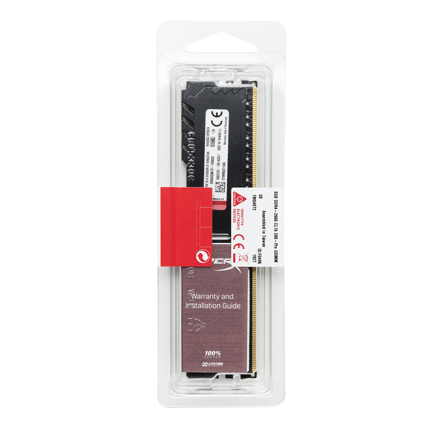 Памет Kingston HyperX Fury 4GB (1x4GB) DDR4 3000Mhz