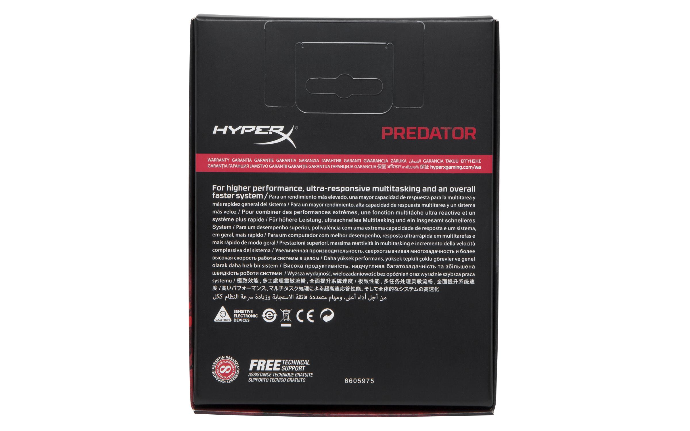 Памет Kingston HyperX Predator RGB 16GB (2x8GB) DDR4 3600Mhz