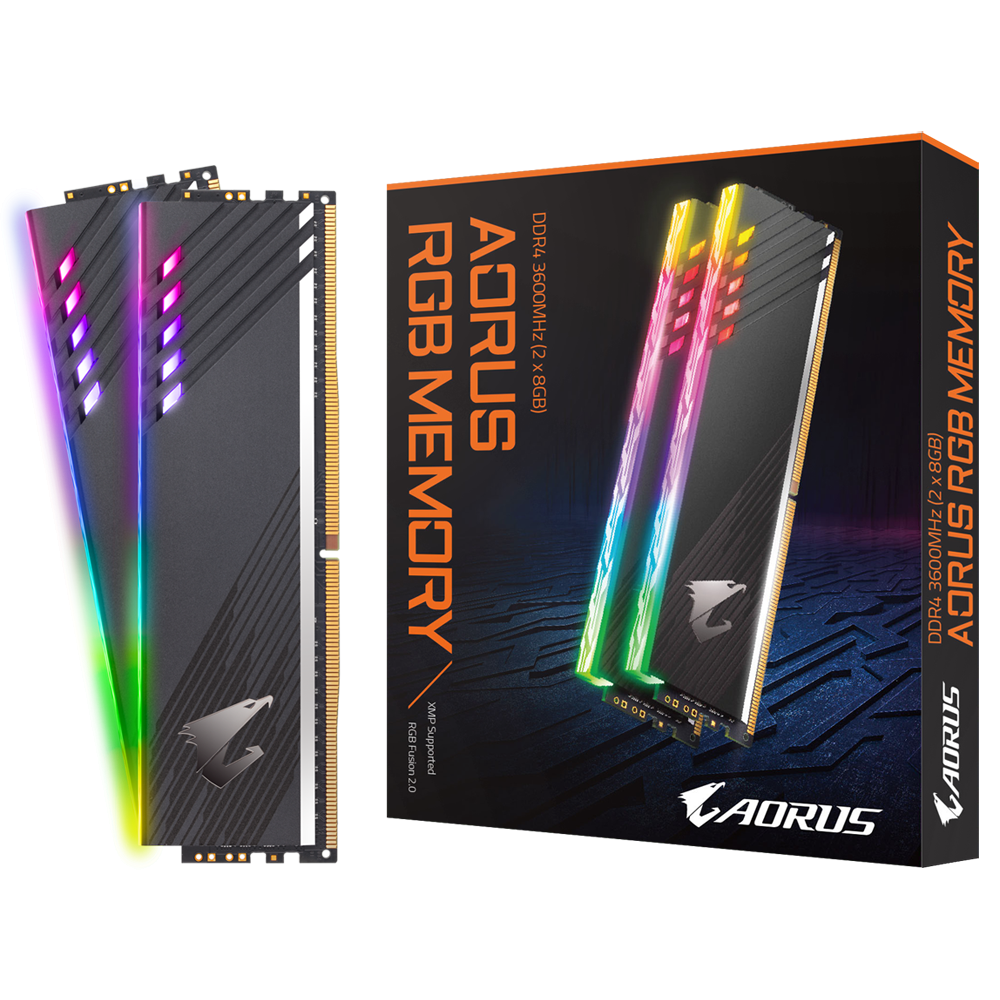 Памет Gigabyte AORUS RGB 16GB (2x8GB) DDR4 3600Mhz