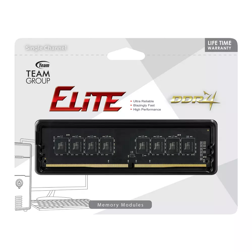 Памет Team Group Elite 4GB (1x4GB) DDR4 3200Mhz