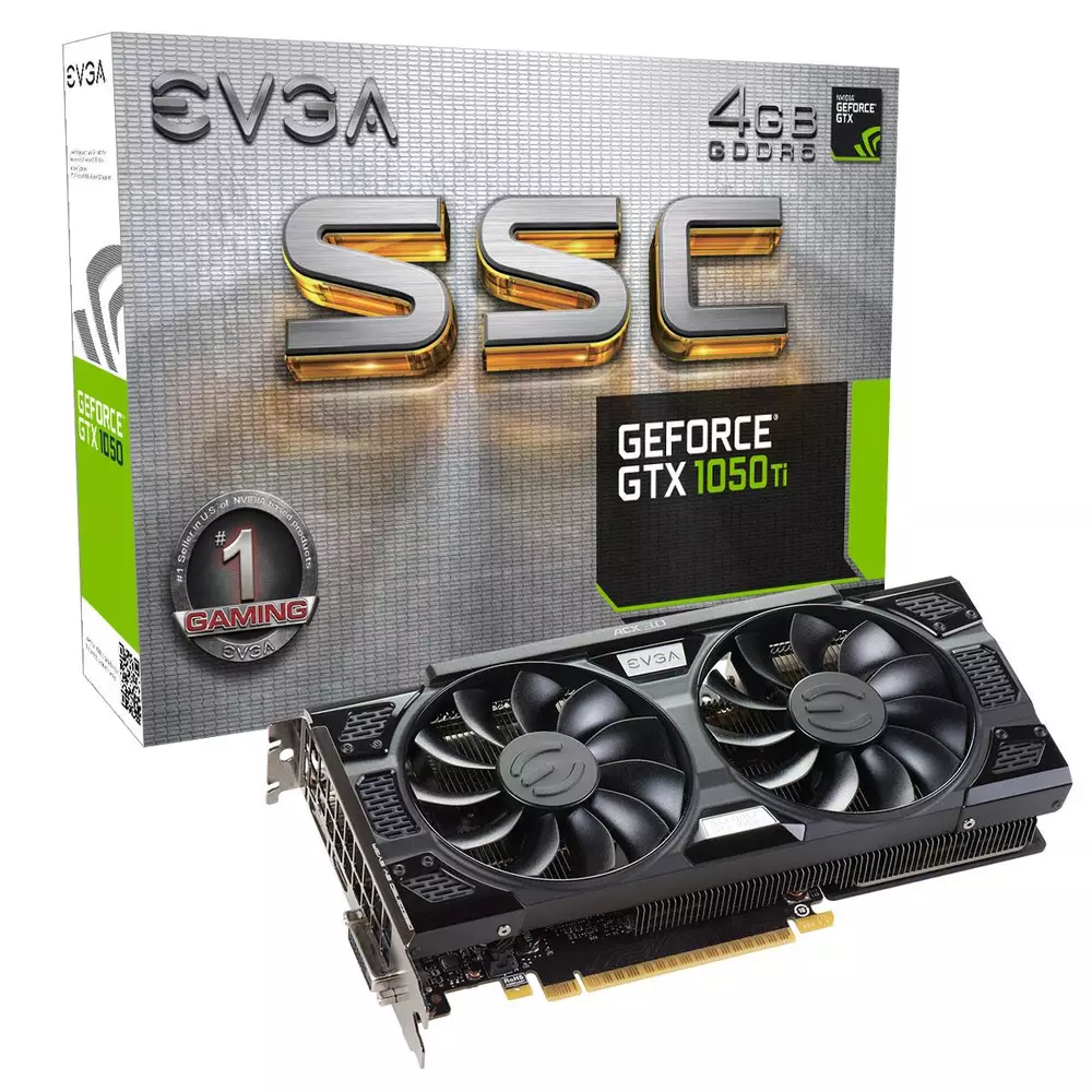 Видео карта  EVGA GeForce GTX 1050 Ti SSC GAMING ACX 3.0 4GB GDDR5 128 bit