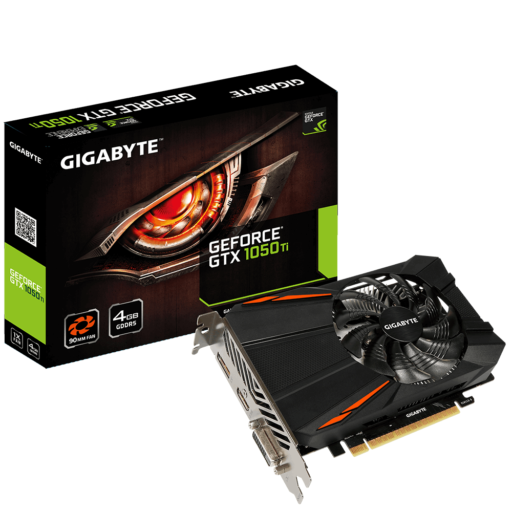 Видео карта Gigabyte GeForce GTX 1050 Ti D5 4G GDDR5