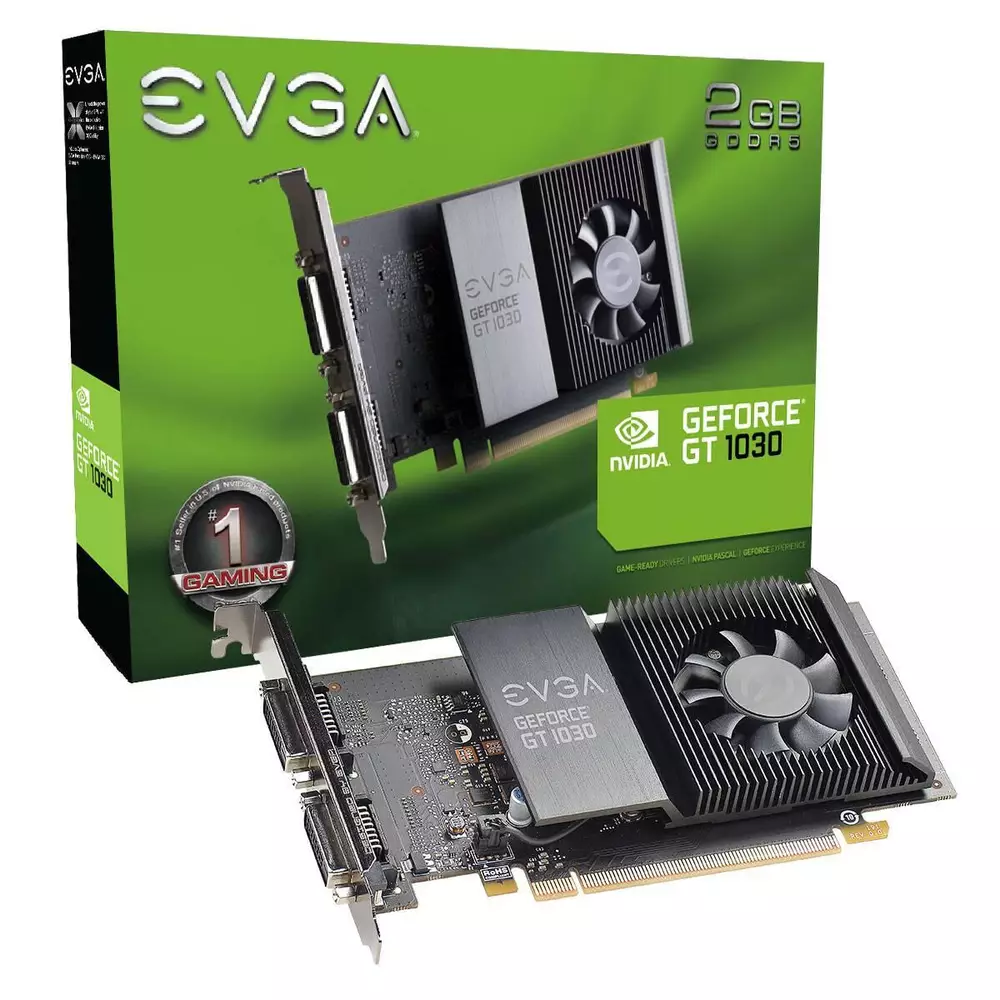 Видео карта EVGA GeForce GT 1030 SC 2GB DDR5 