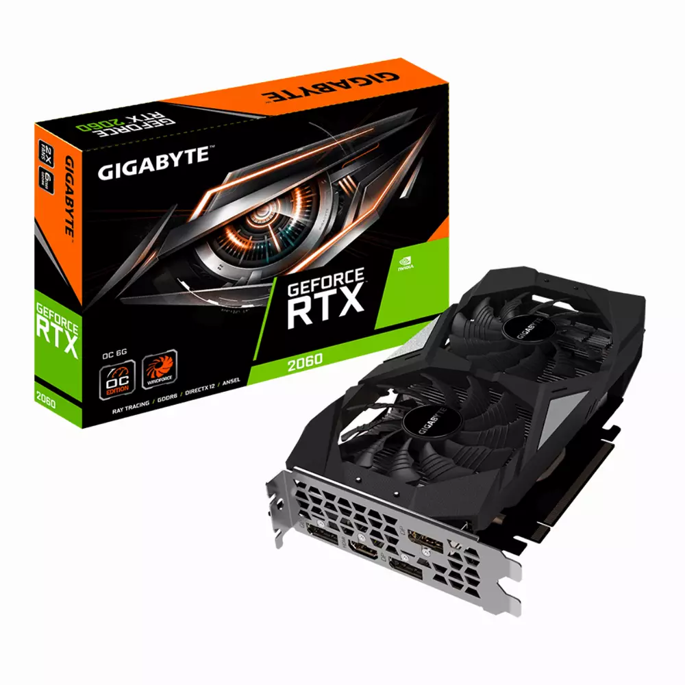 Видео карта GIGABYTE GeForce RTX 2060 OC 6GB 