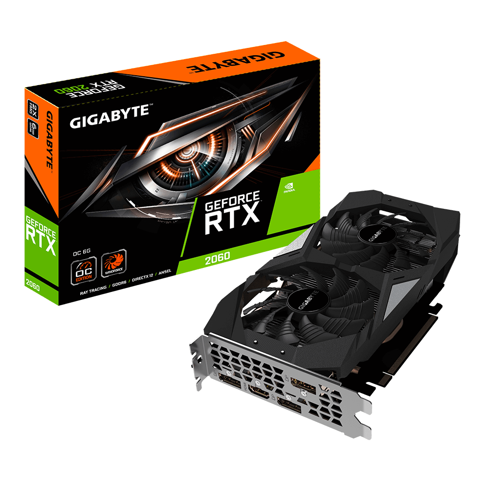 Видео карта GIGABYTE GeForce RTX 2060 OC 6GB 