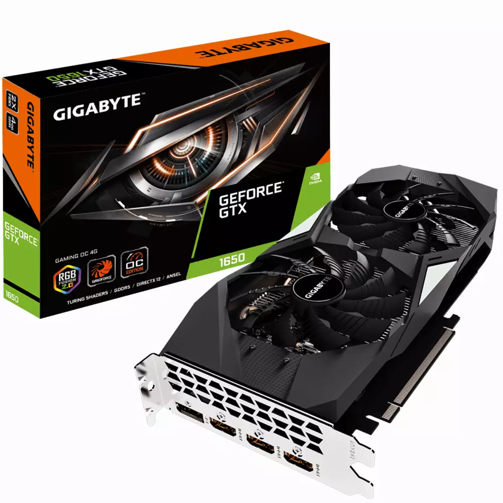 Видео карта GIGABYTE GeForce GTX 1650 Gaming OC 4GB
