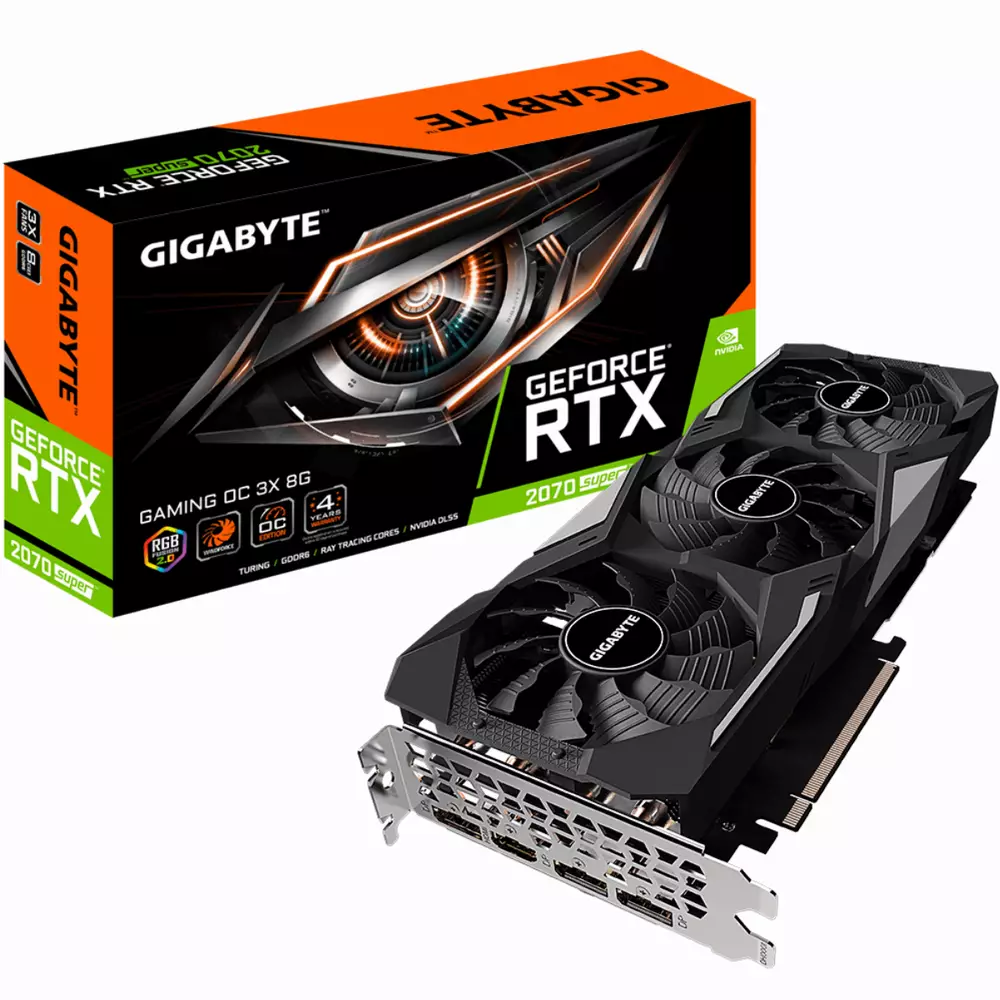 Видео карта GIGABYTE GeForce RTX 2070 SUPER Gaming OC 3X 8GB