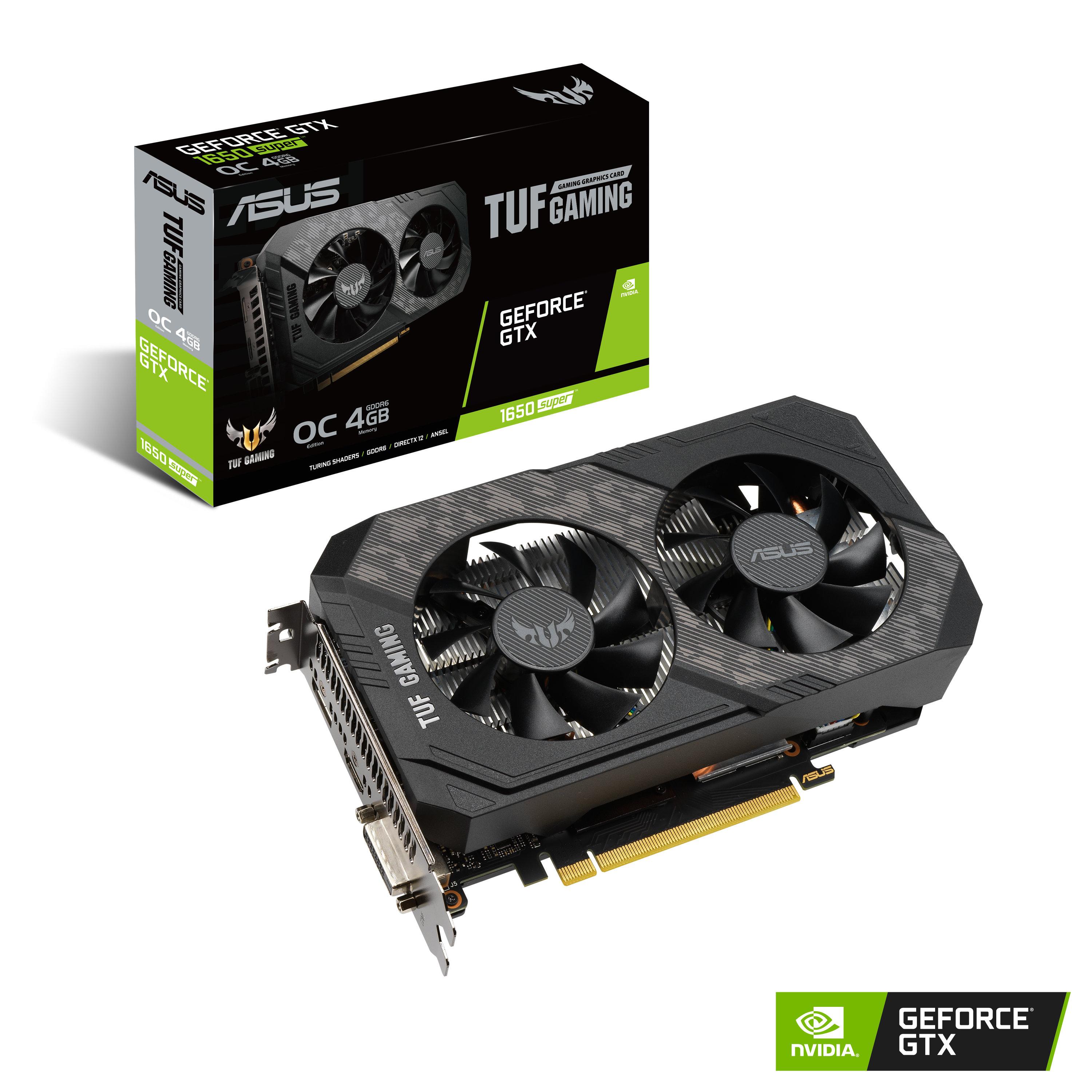 Видео карта ASUS TUF Gaming GeForce GTX 1650 Super OC 4GB 