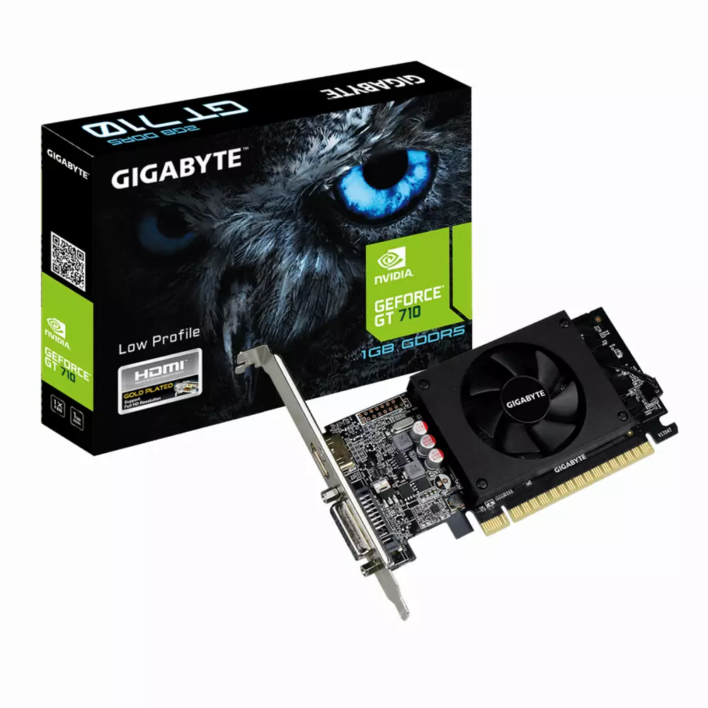 Видео карта GIGABYTE GeForce GT 710 1GB DDR5