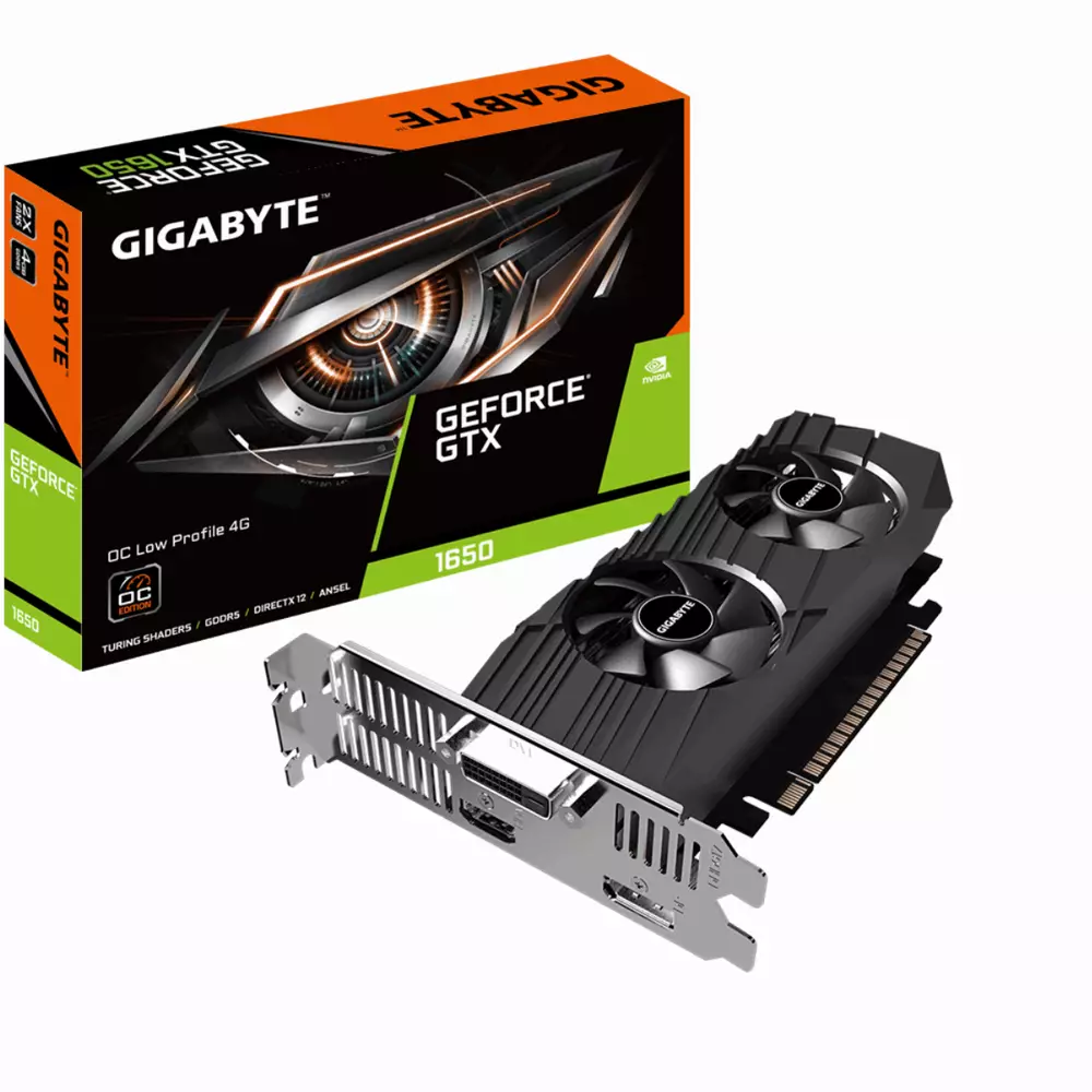 Видео карта GIGABYTE GeForce GTX 1650 OC LOW PROFILE 4GB