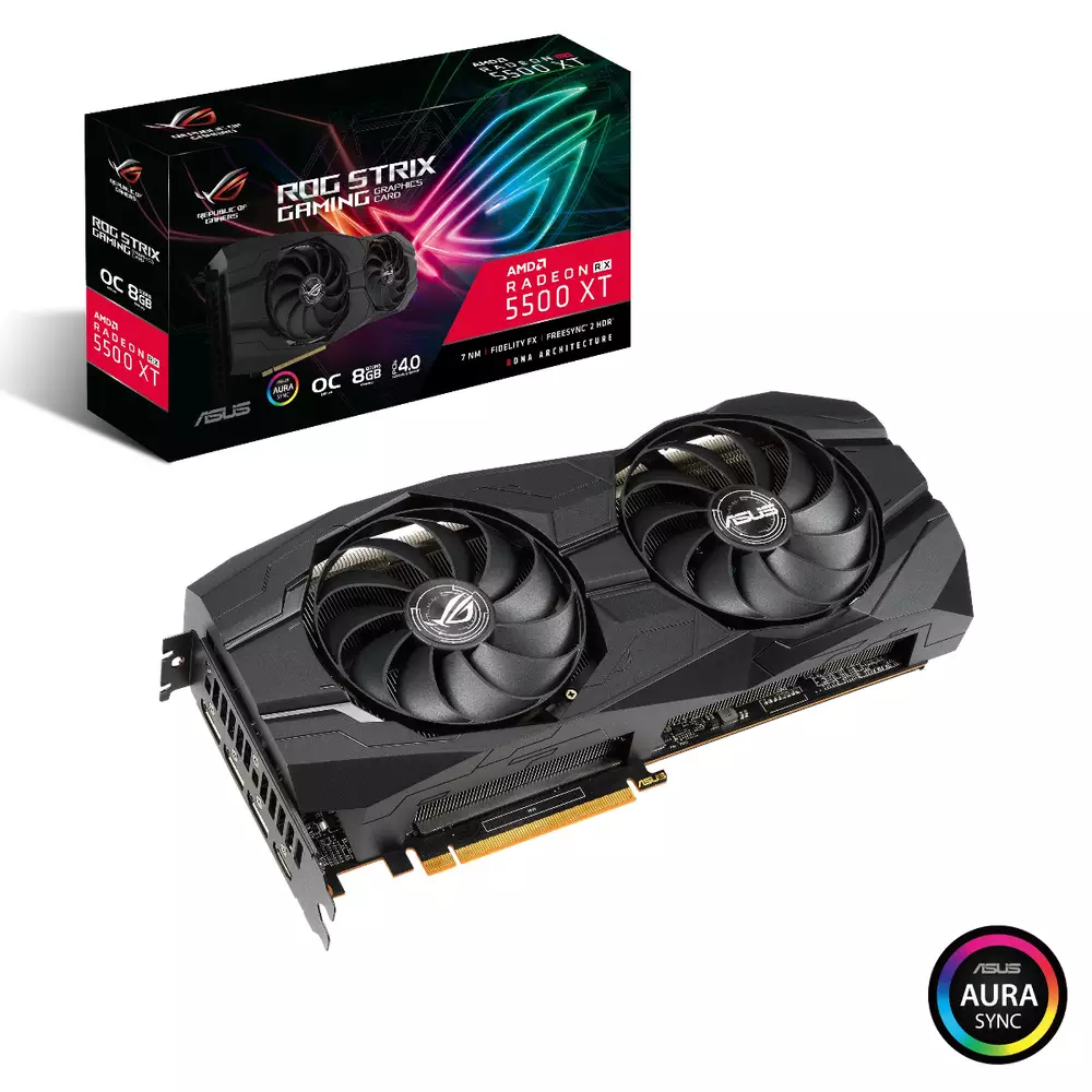 Видео карта ASUS ROG Strix Radeon RX 5500 XT OC GAMING 8GB