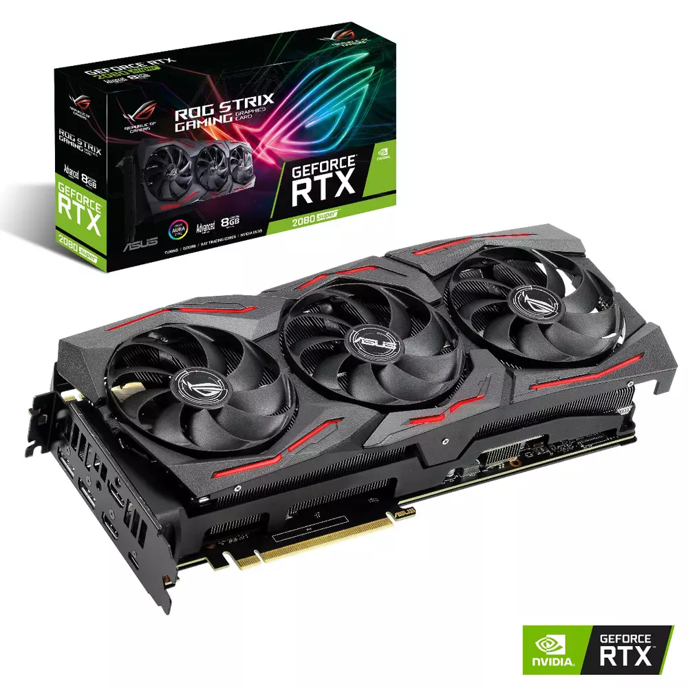Видео карта ASUS ROG STRIX GeForce RTX 2080 Super Advanced Edition 8GB