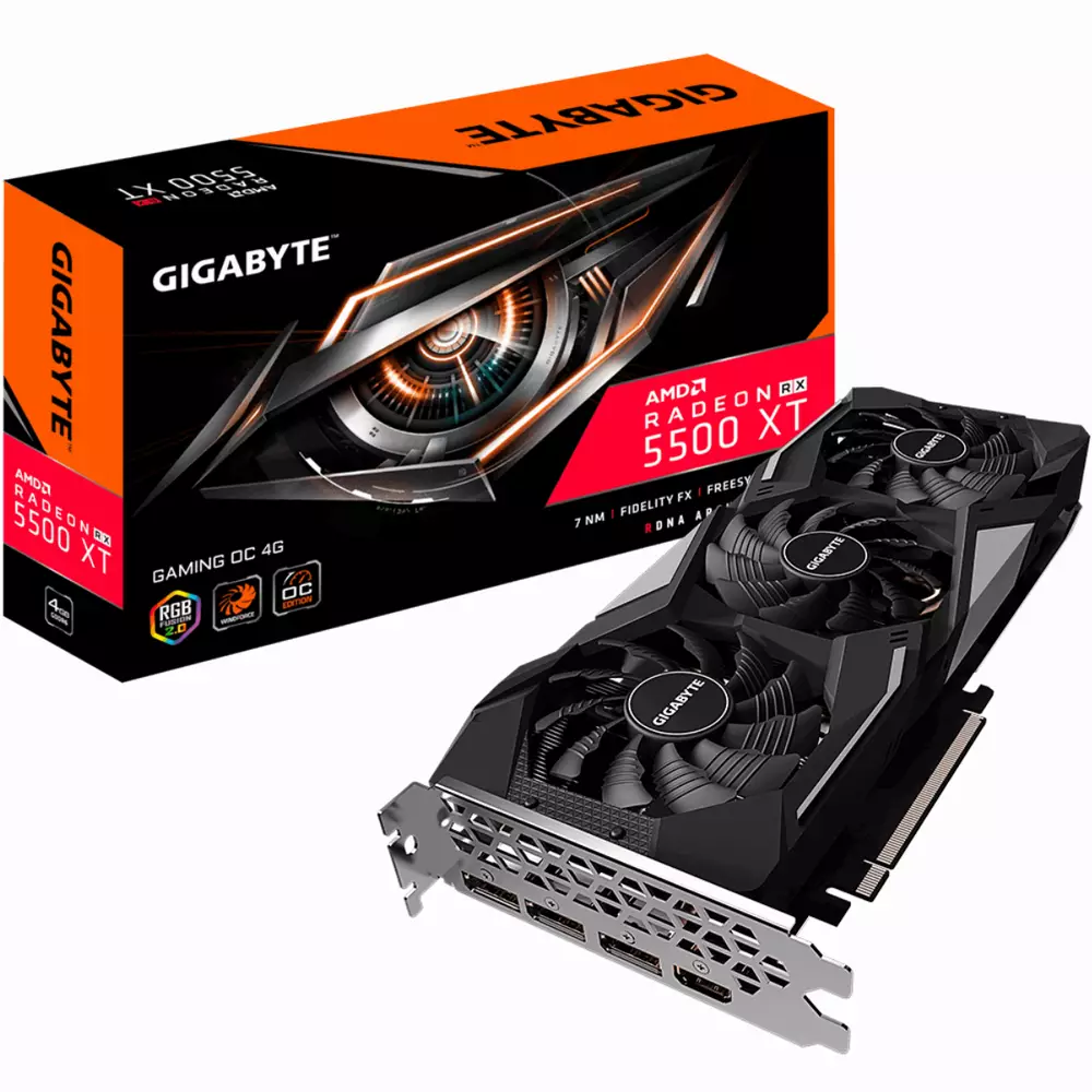 Видео карта GIGABYTE Radeon RX 5500 XT GAMING OC 4GB