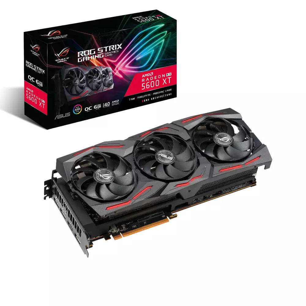 Видео карта ASUS ROG Strix Radeon RX 5600 XT OC GAMING 6GB