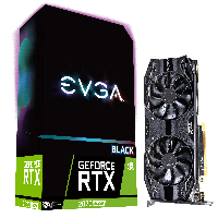 Видео карта EVGA GeForce RTX 2070 SUPER BLACK GAMING 8GB