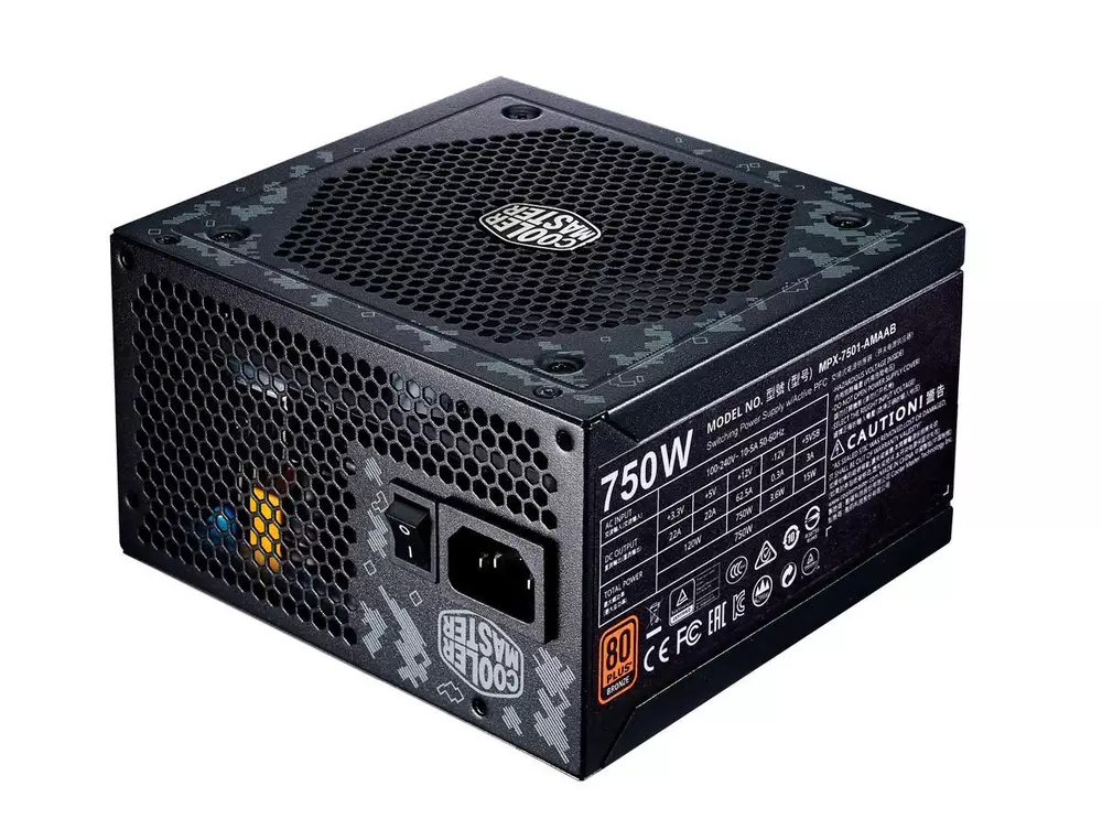 Захранване Cooler Master MasterWatt 750W TUF Gaming 80+ Bronze PSU