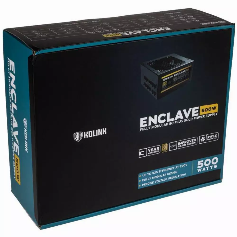 Захранване Kolink Enclave 500W 80+ Gold PSU