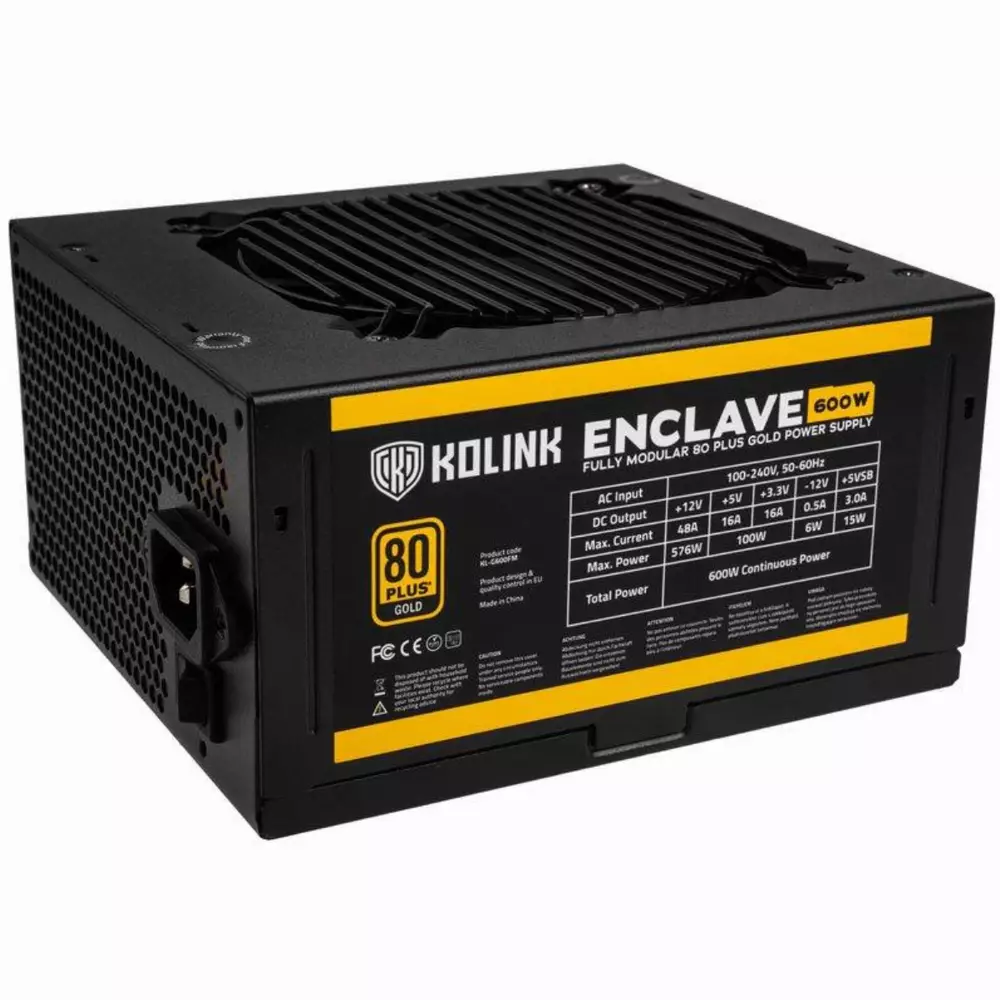 Захранване Kolink Enclave 600W 80+ Gold modular
