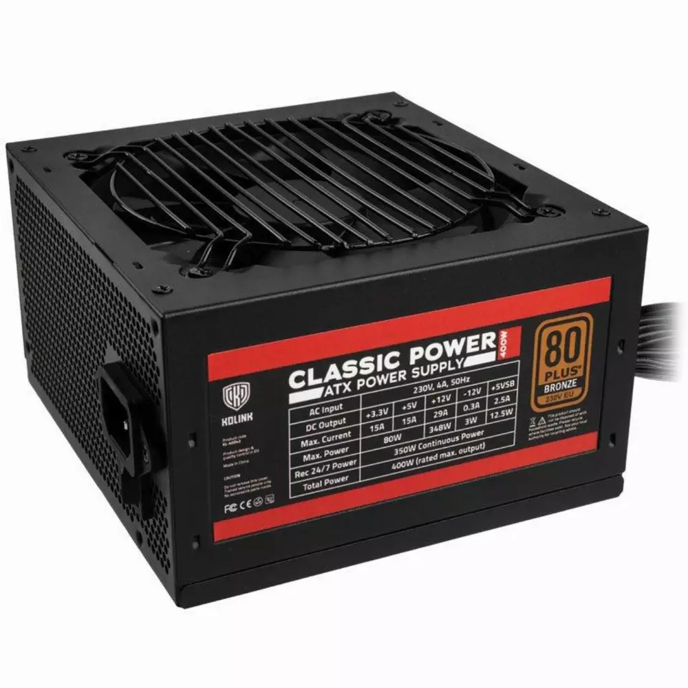 Захранване Kolink Classic Power 400W 80+ Bronze