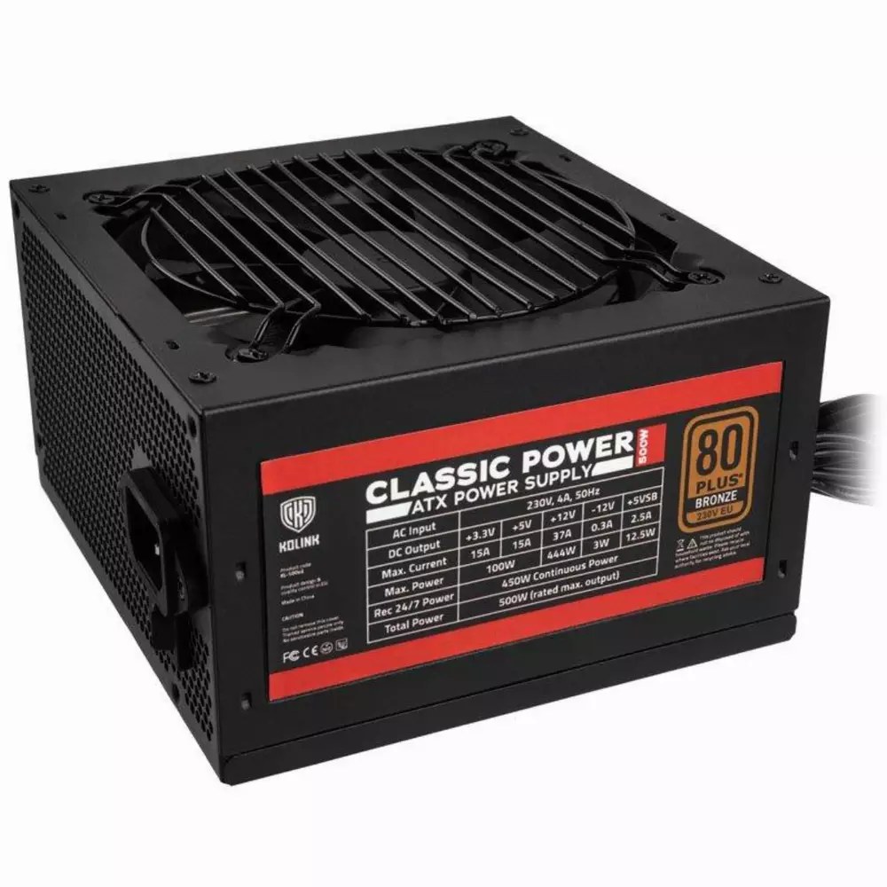 Захранване Kolink Classic Power 500W 80+ Bronze
