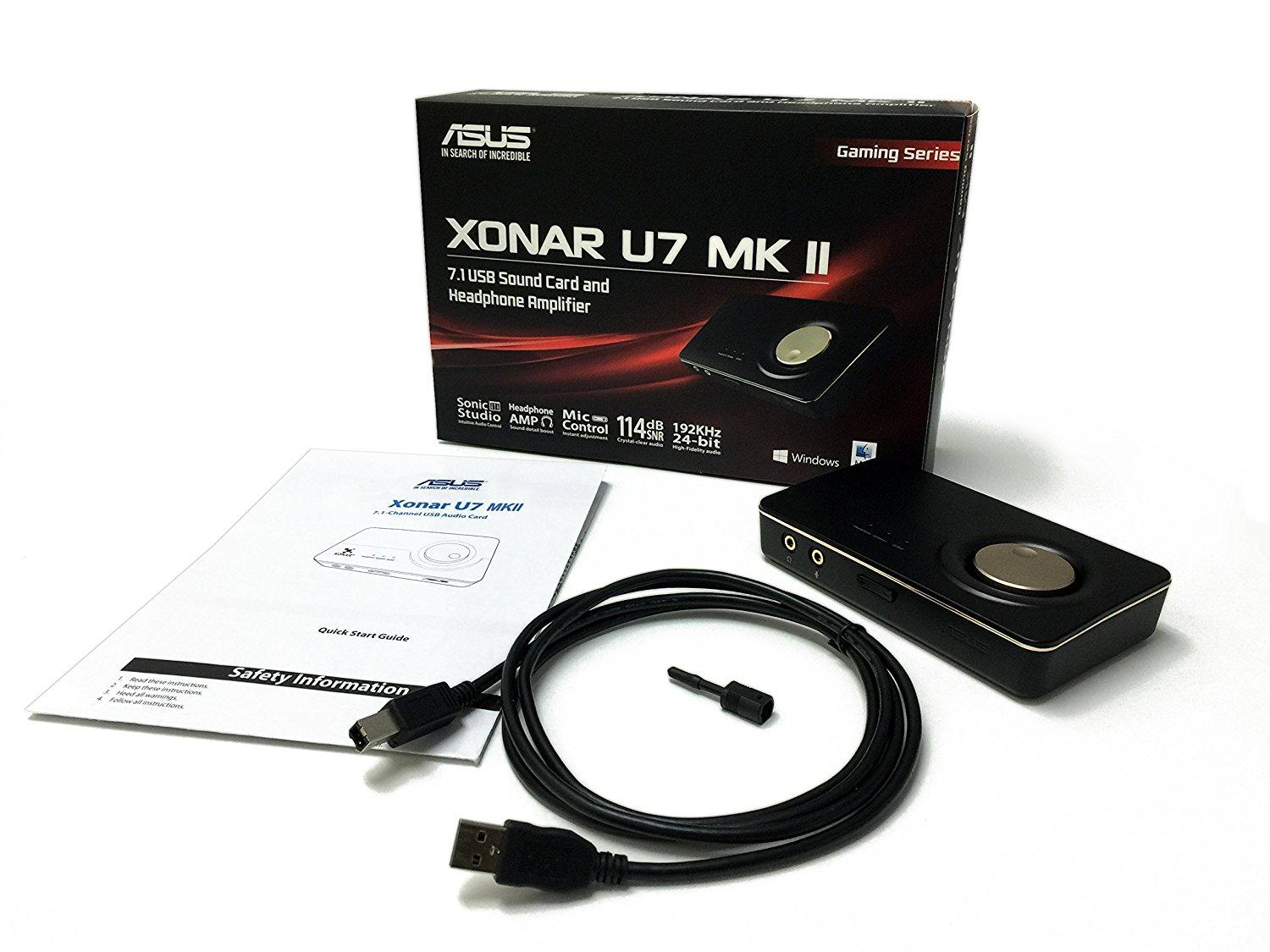 Звукова карта Asus Xonar U7 MKII 7.1 USB 114db SNR