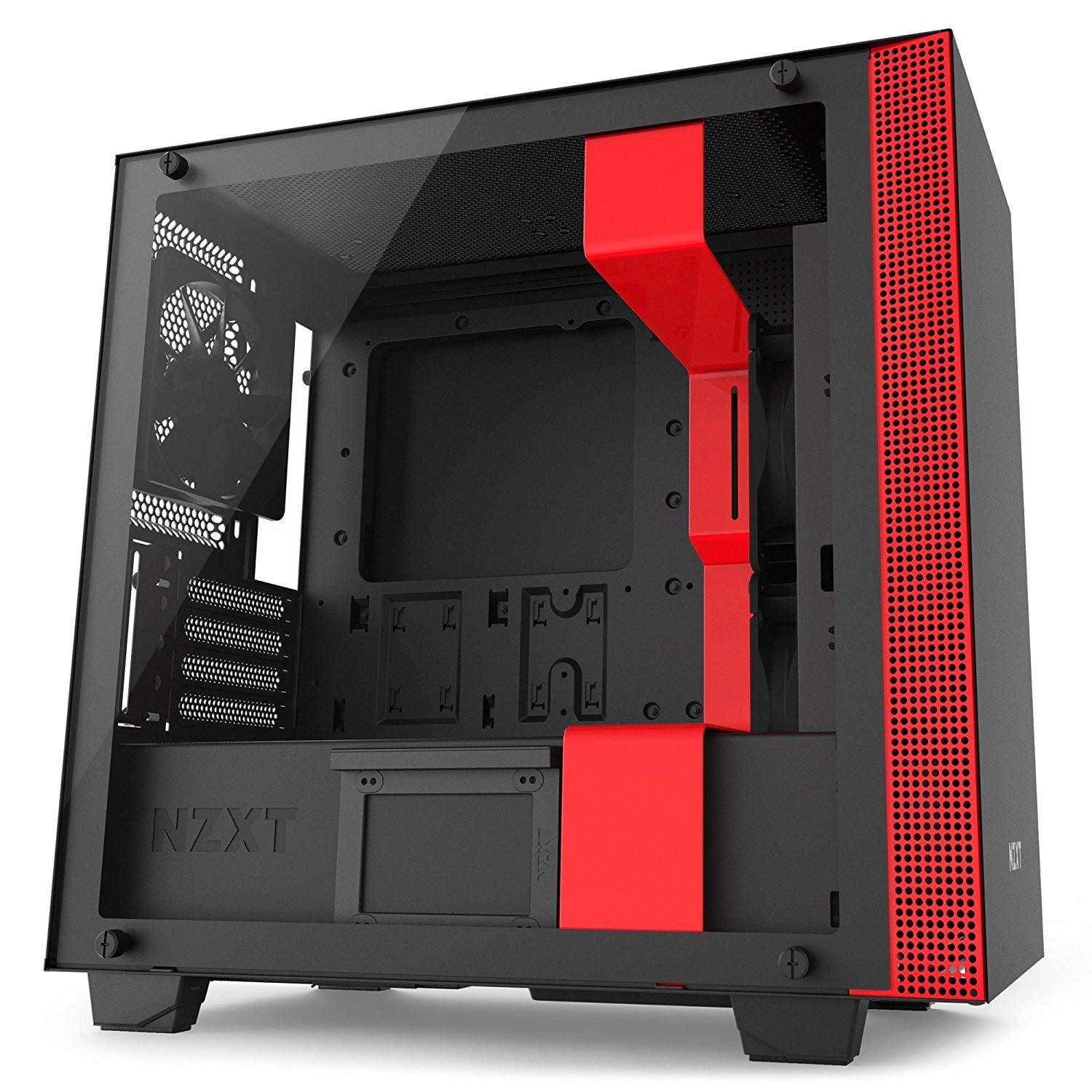 Кутия NZXT H400i Smart Matte Black/Red