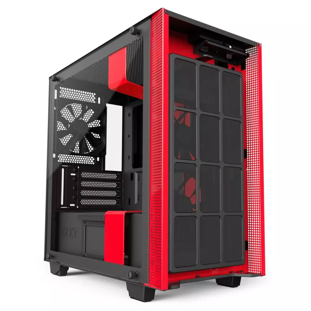 Кутия NZXT H400i Smart Matte Black/Red