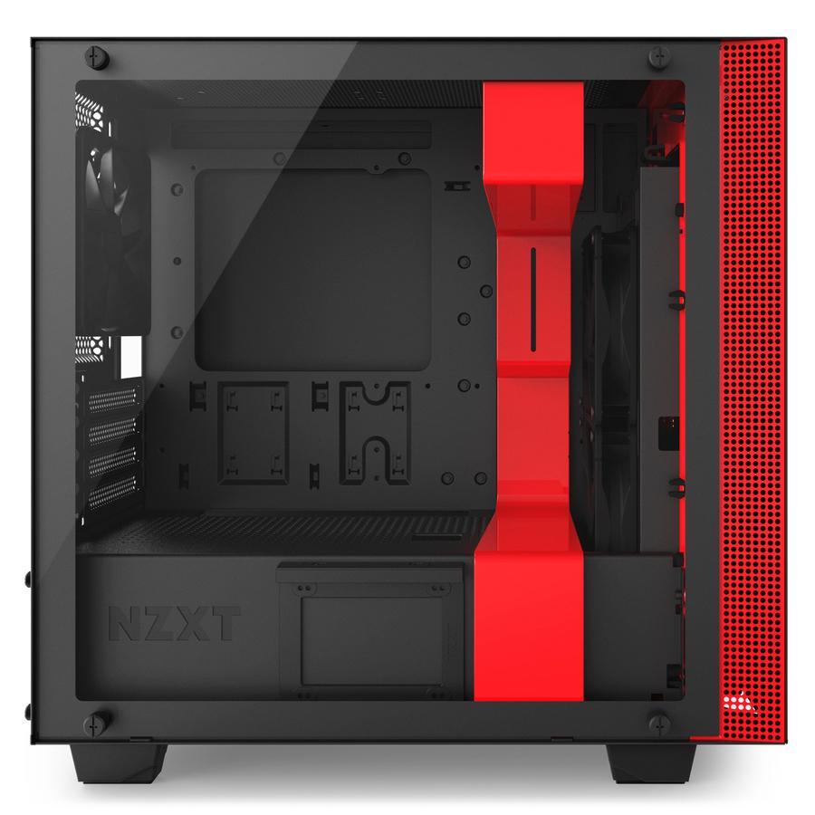 Кутия NZXT H400i Smart Matte Black/Red