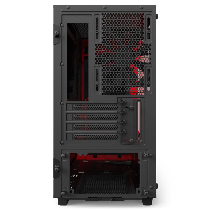 Кутия NZXT H400i Smart Matte Black/Red