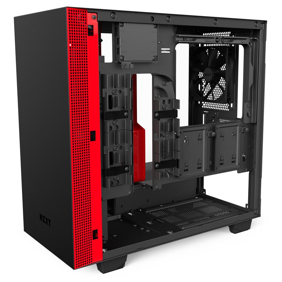 Кутия NZXT H400i Smart Matte Black/Red