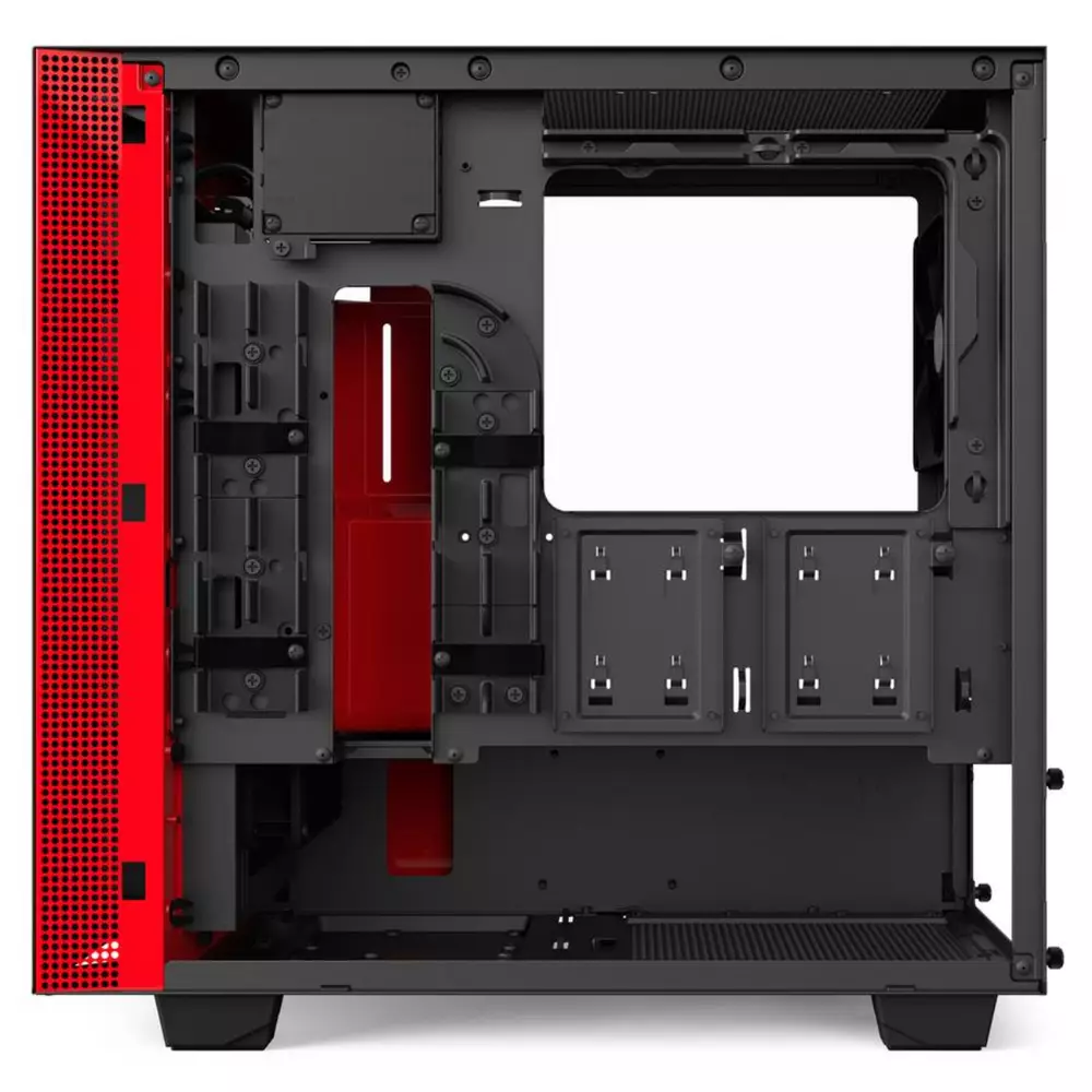 Кутия NZXT H400i Smart Matte Black/Red
