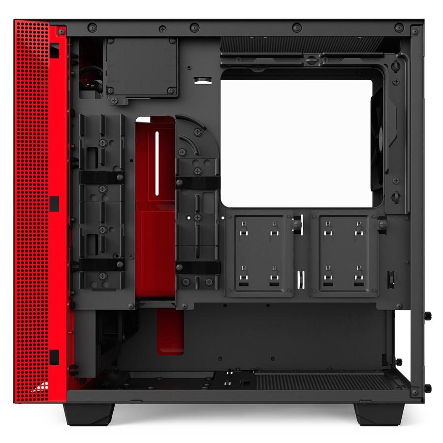 Кутия NZXT H400i Smart Matte Black/Red