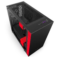 Кутия NZXT H400i Smart Matte Black/Red