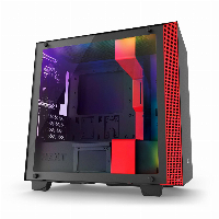 Кутия NZXT H400i Smart Matte Black/Red