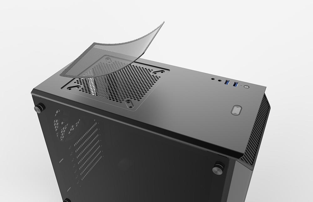 Кутия Phanteks Eclipse P300 TG Black