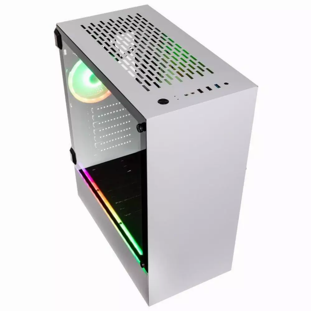 Кутия Kolink Bastion RGB TG White