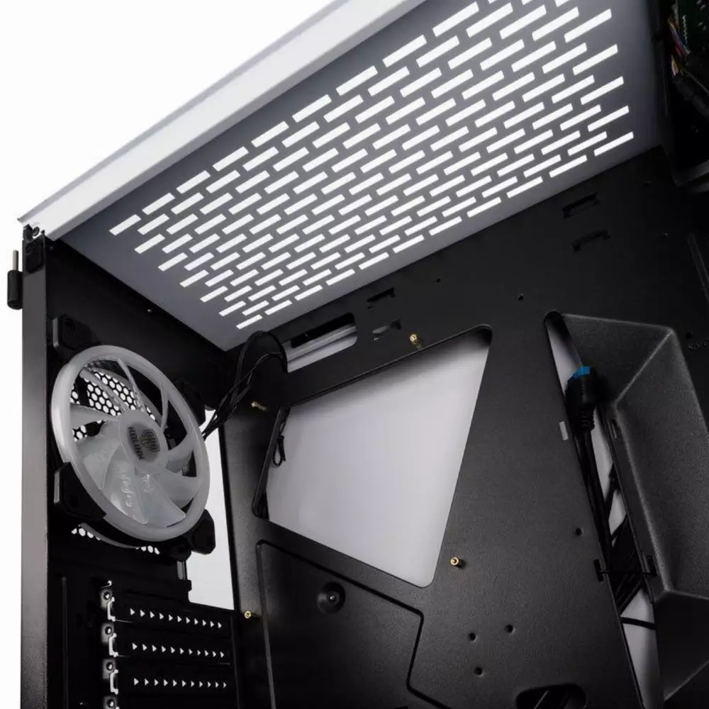 Кутия Kolink Bastion RGB TG White