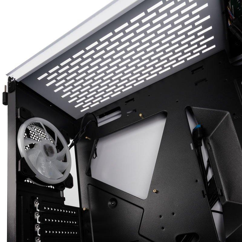 Кутия Kolink Bastion RGB TG White
