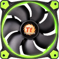 Вентилатор Thermaltake Riing 120x120x25, 12v, 1500 RPM, LED GREEN