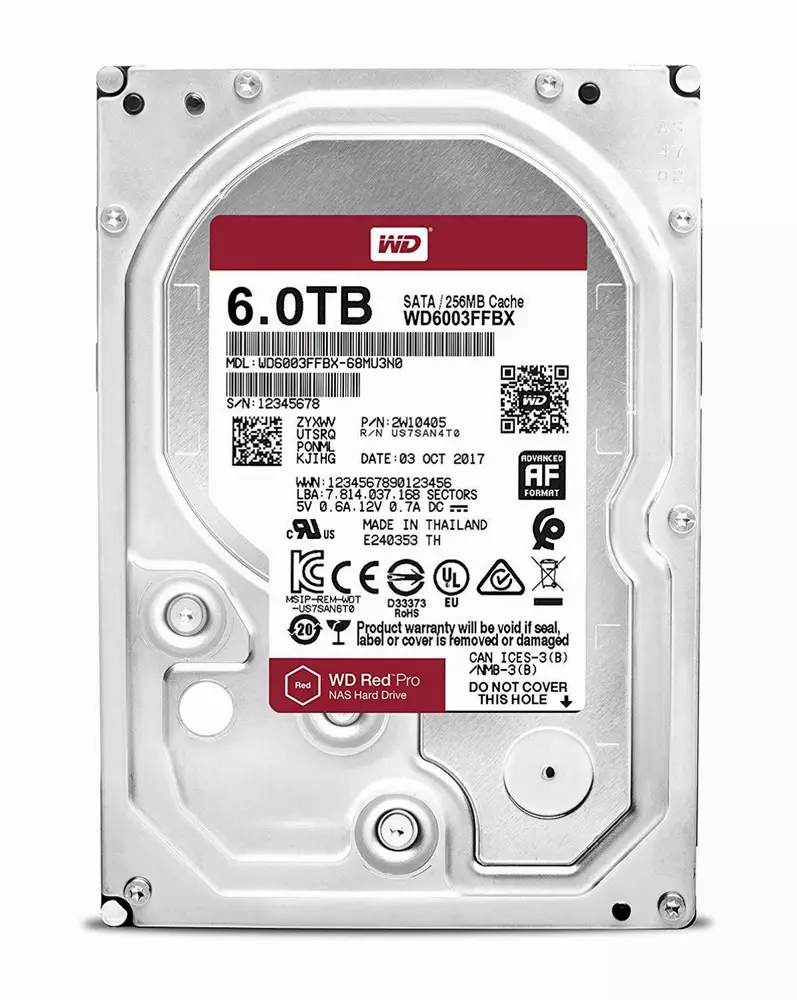 Хард диск WD Red Pro 6TB 3.5" 256MB cache 7200rpm