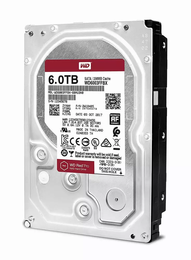 Хард диск WD Red Pro 6TB 3.5" 256MB cache 7200rpm