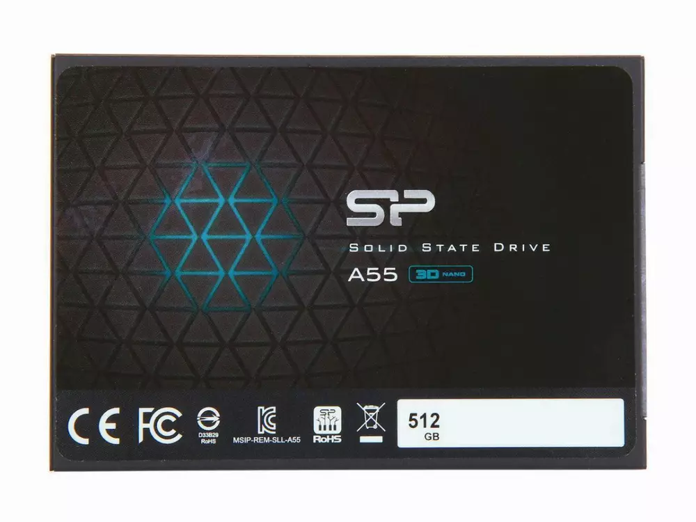 Диск SSD Silicon Power A55 512GB 3D NAND 2.5" SATA 6Gb/s - SP512GBSS3A55S25
