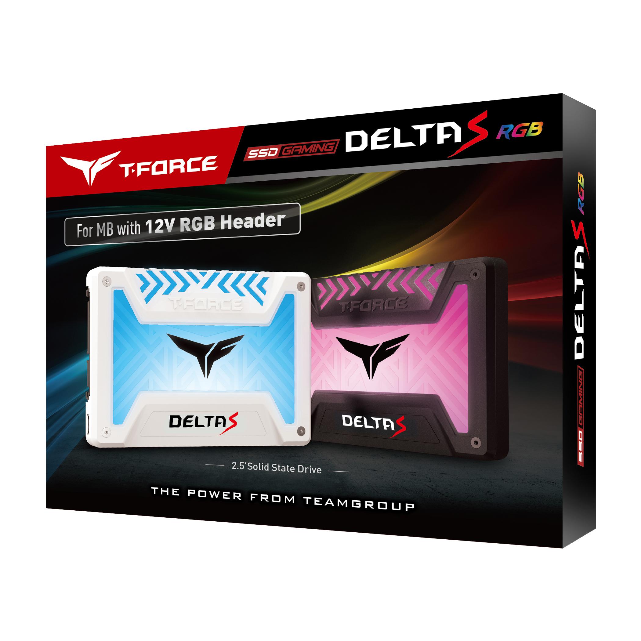 Диск SSD Team Group T-Force Delta S RGB 1TB White 2.5" SATA III