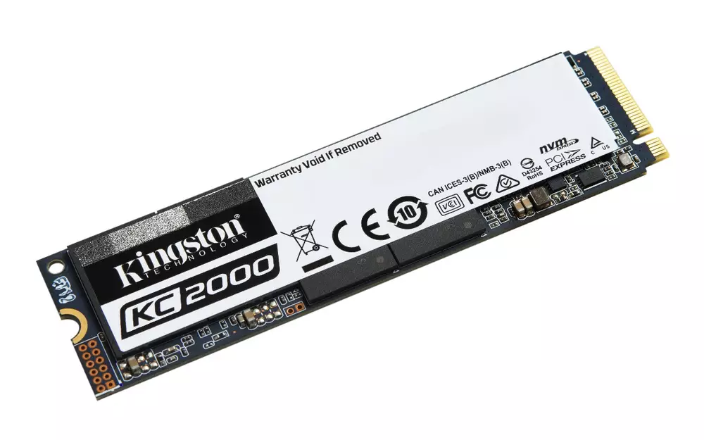 Диск SSD KINGSTON KC2000 500GB M.2 2280 PCIe NVMe Gen 3.0 x4