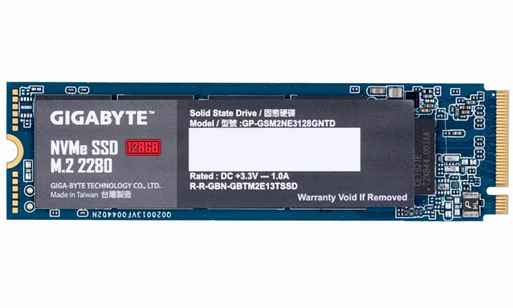 Диск SSD Gigabyte 128GB M.2 2280 PCIe NVMe Gen 3.0 x4