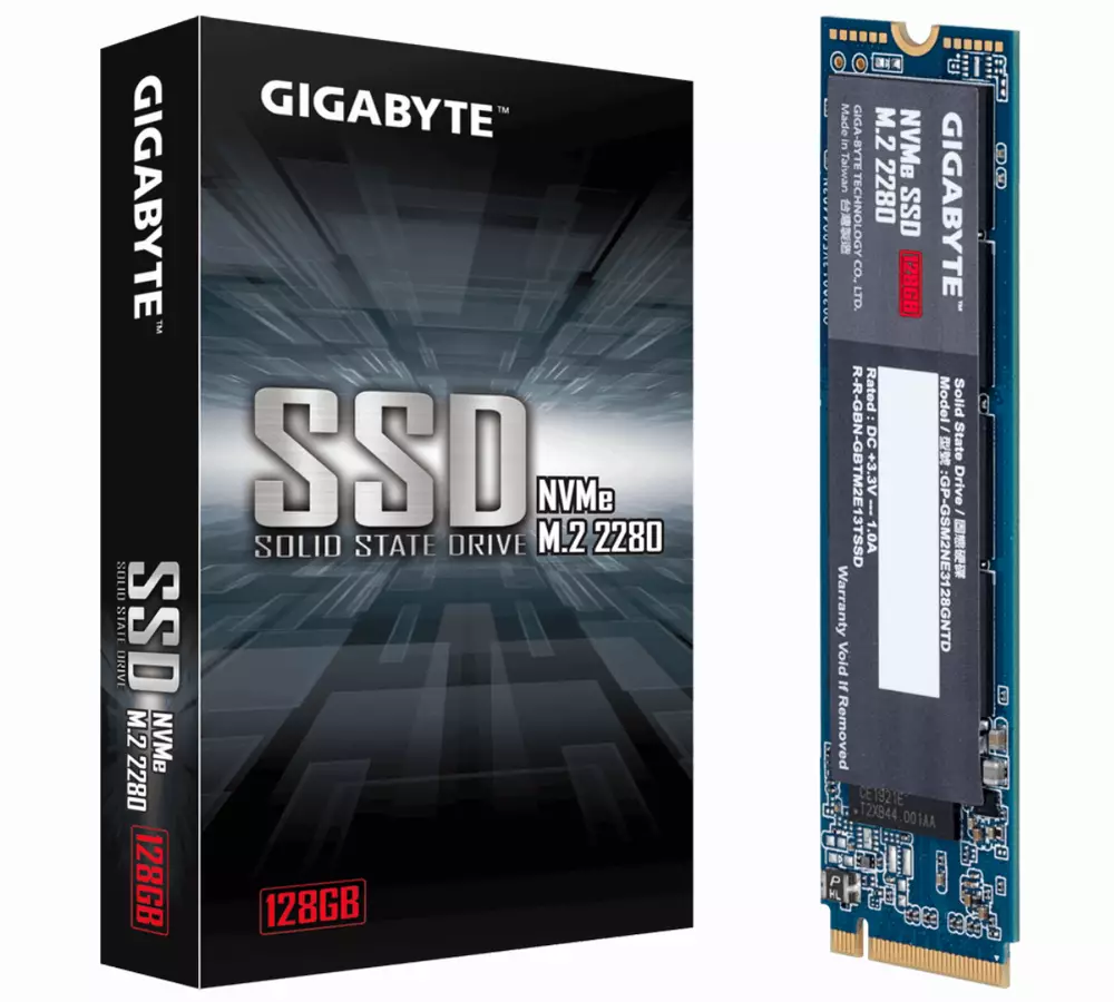 Диск SSD Gigabyte 128GB M.2 2280 PCIe NVMe Gen 3.0 x4