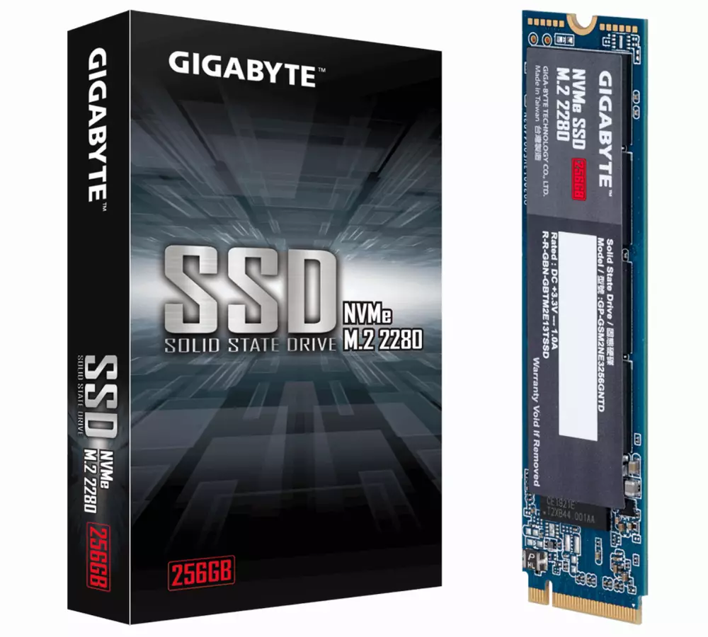 Диск SSD Gigabyte 256GB M.2 2280 PCIe NVMe Gen 3.0 x4