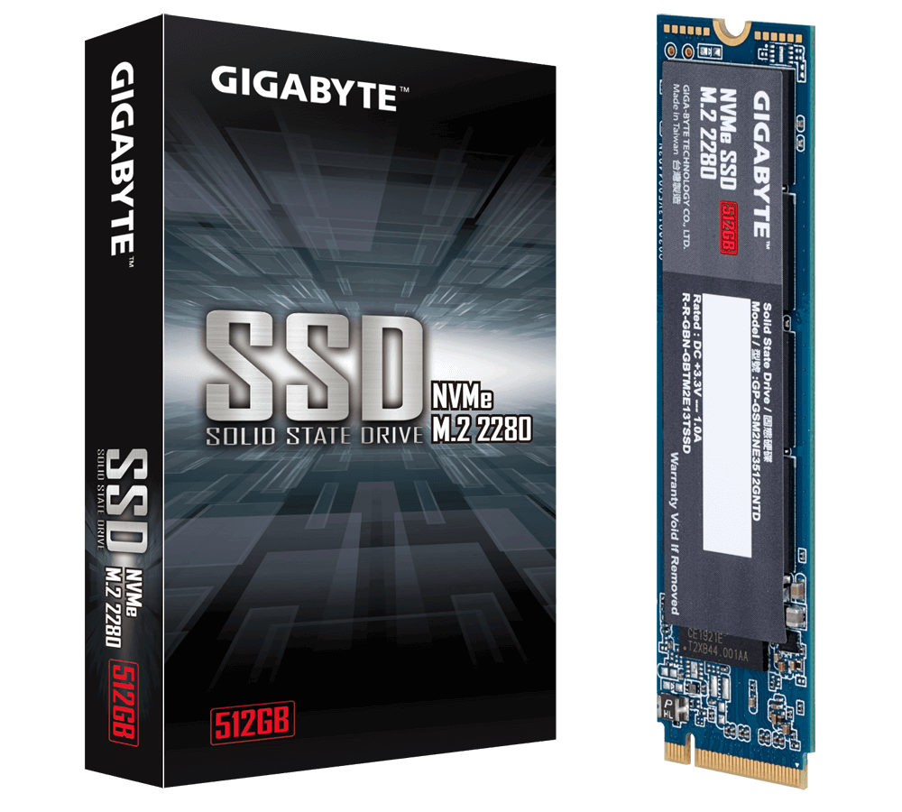 Диск SSD Gigabyte 512GB M.2 2280 PCIe NVMe Gen 3.0 x4