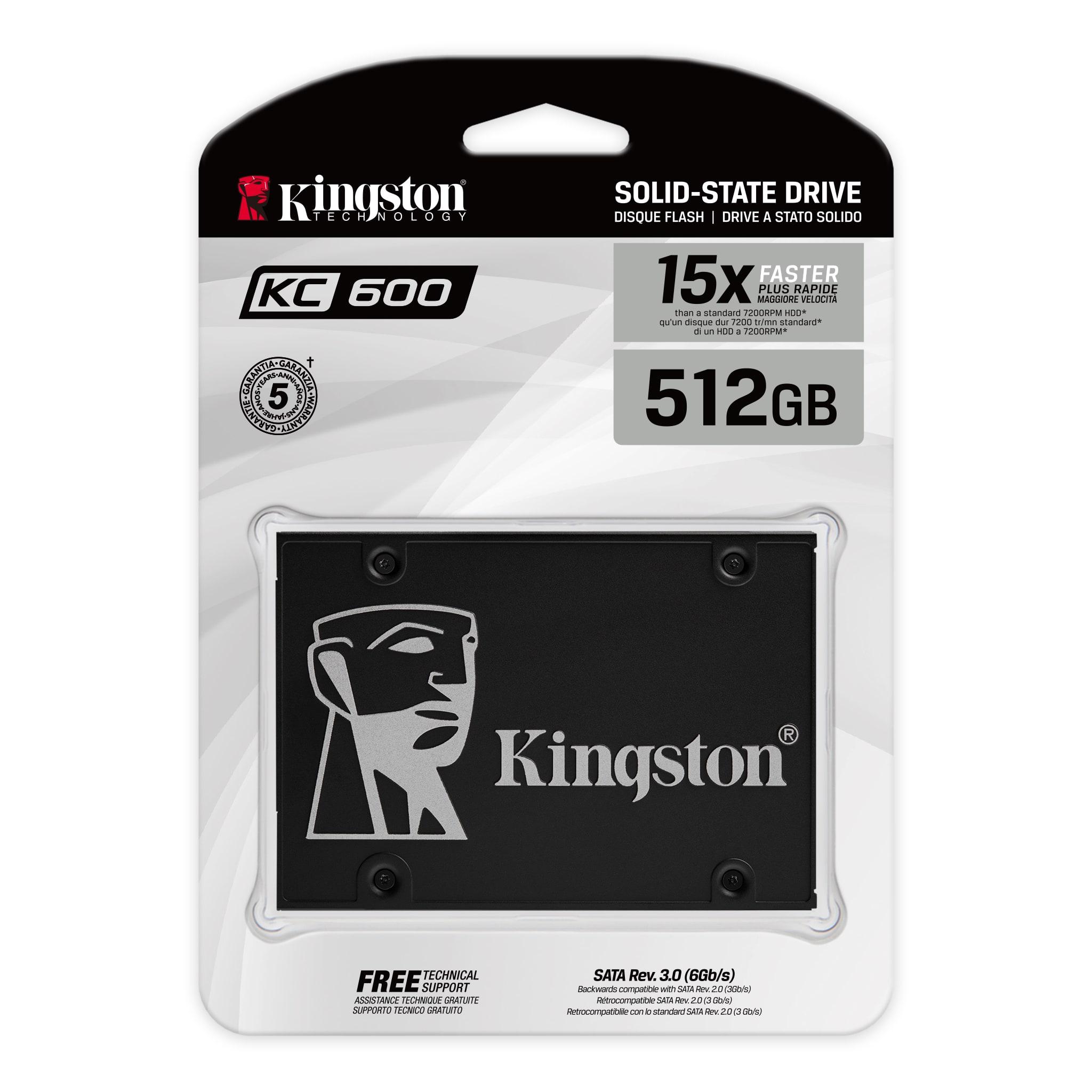 Диск SSD Kingston KC600 512 GB 2.5" SATA III